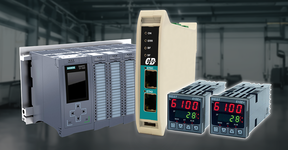 collegare Siemens S7 155 a termoregolatori PID con gateway CD Automation